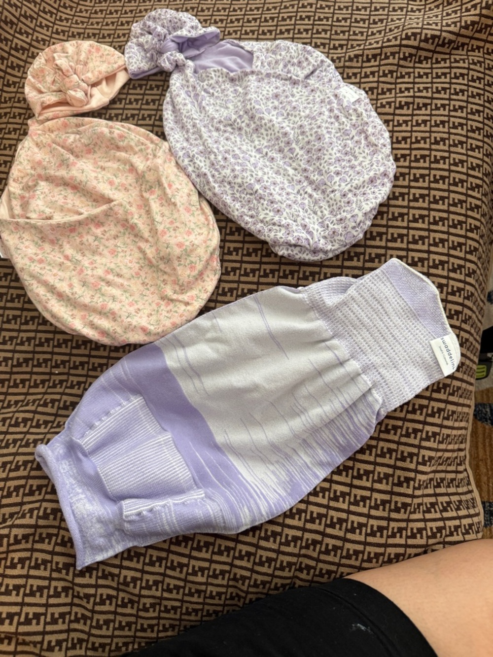 Mama coco cocoon swaddle and swaddelini lavender sleep sack bundle